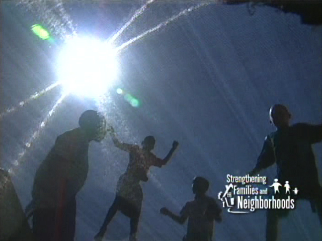 Kids Jumping with sun flare, Adoption